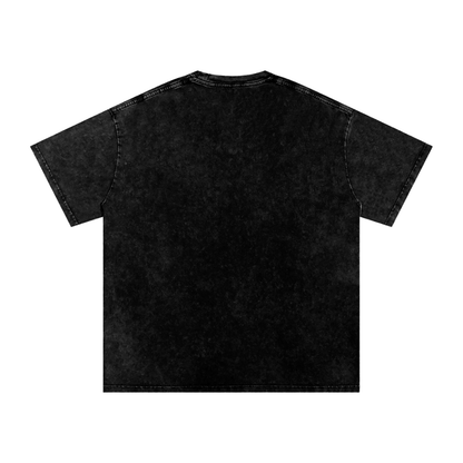Snow Washed Liquid Letters Shirt