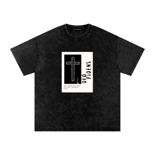 Snow Washed Ghost Cross T-Shirt
